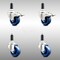 Service Caster 3.5 Inch 316SS Solid Polyurethane Swivel 1-1/8 Inch Stem Caster Lock Brake, 2PK SCC-SS316TTLEX20S3514-SPUS-2-S-2-118 - alternate 1